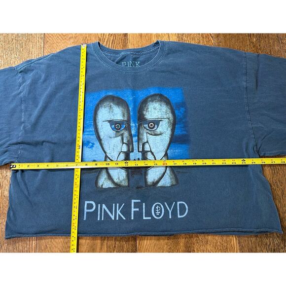 Pink Floyd 1994 Division Bell North American Tour T-Shirt Sz L/XL Crop L/S - Picture 2 of 5